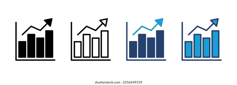 Growing graph Icon. Chart icon. diagram icon