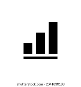 Growing graph Icon. Chart sign and symbol. diagram icon