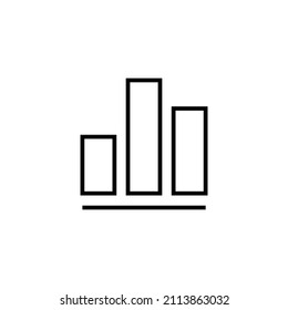 Growing graph Icon. Chart sign and symbol. diagram icon