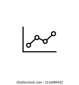Growing graph Icon. Chart sign and symbol. diagram icon