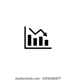 growing graph icon, data sign vector for web site Computer and mobile app
