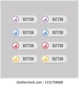 Growing graph icon - Free vector icon