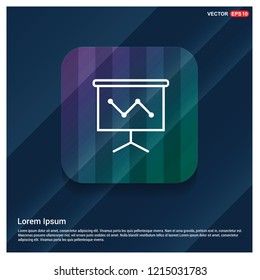 Growing graph icon - Free vector icon