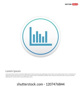 Growing graph icon Hexa White Background icon template - Free vector icon