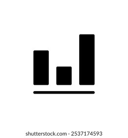 Growing graph icon logo design. Chart sign and symbol. diagram icon