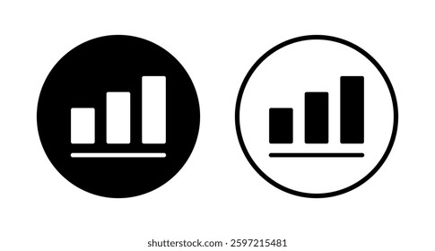 Growing graph icon logo design. Chart sign and symbol. diagram icon