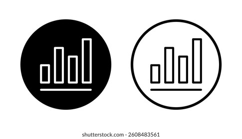 Growing graph icon logo design. Chart sign and symbol. diagram icon