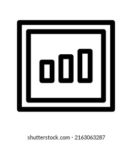 icono de gráfico creciente o logotipo símbolo de signo aislado ilustración vectorial - iconos vectoriales de estilo negro de alta calidad
