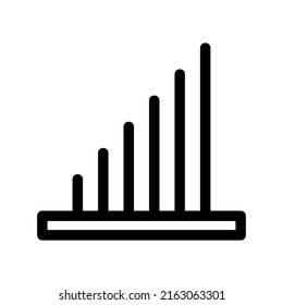 growing graph icon or logo isolated sign symbol vector illustration - high quality black style vector icons
