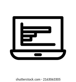 growing graph icon or logo isolated sign symbol vector illustration - high quality black style vector icons
