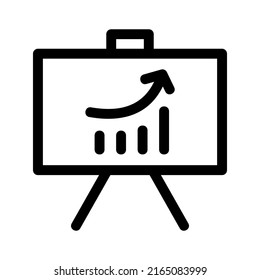 growing graph icon or logo isolated sign symbol vector illustration - high quality black style vector icons
