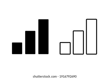 Growing graph Icon set. Chart icon. diagram icon