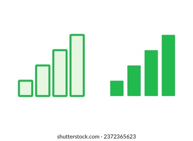 Growing graph Icon set. Chart icon. diagram icon