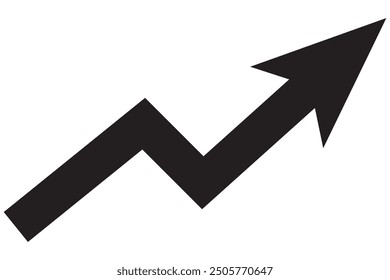Conjunto de iconos de gráfico en crecimiento. Ilustración vectorial. Conjunto de gráfico de barras en crecimiento. Gráfico de negocios con flecha. Colección de la gráfica de crecimiento. EPS 10.