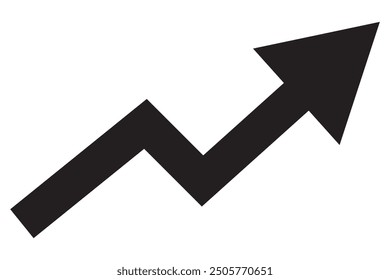 Growing graph icon set. Vector illustration. Set of growing bar graph. Business chart with arrow. Growths chart collection. EPS 10.