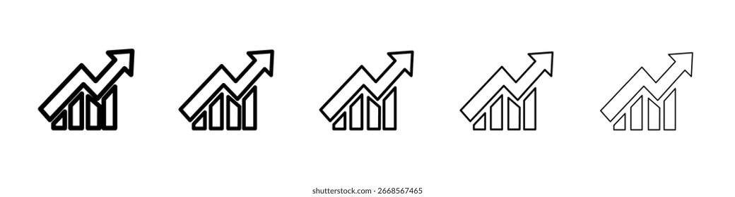 Graphensymbol wird vergrößert Symbolkonzept für Web design.simple Linie Vektorsymbol. Logo-Illustration