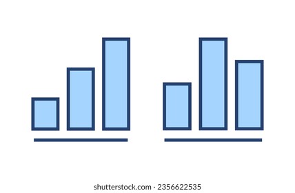 Growing graph icon vector. Chart sign and symbol. diagram icon