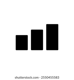 Growing graph icon vector. Chart sign and symbol. diagram icon