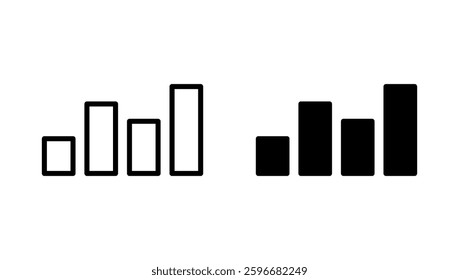 Growing graph icon vector. Chart sign and symbol. diagram icon