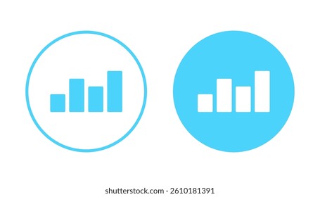 Growing graph icon vector. Chart sign and symbol. diagram icon