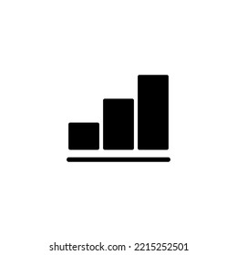 Growing graph Icon vector illustration. Chart sign and symbol. diagram icon