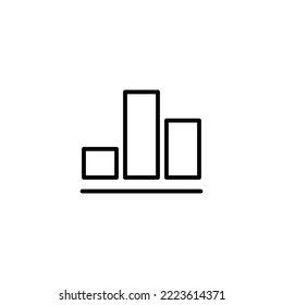 Growing graph Icon vector illustration. Chart sign and symbol. diagram icon