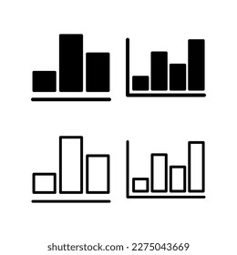 Growing graph Icon vector illustration. Chart sign and symbol. diagram icon