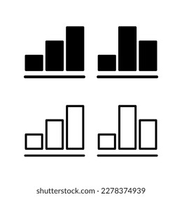 Growing graph Icon vector illustration. Chart sign and symbol. diagram icon