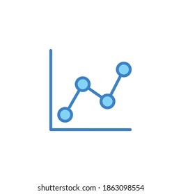 Growing graph icon. Growing graph vector icon. Infographic icon. Bar Chart symbol Vector. for web and mobile