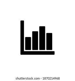 Bildsymbol wächst. Wachsender Graphen, Vektorsymbol. Infografik-Symbol