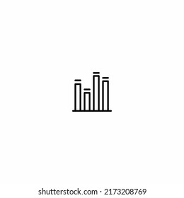 growing graph icon vector for web, computer and mobile app