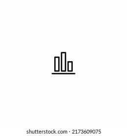 growing graph icon vector for web, computer and mobile app