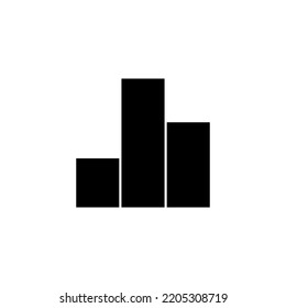 Growing graph Icon vector for web and mobile app. Chart sign and symbol. diagram icon
