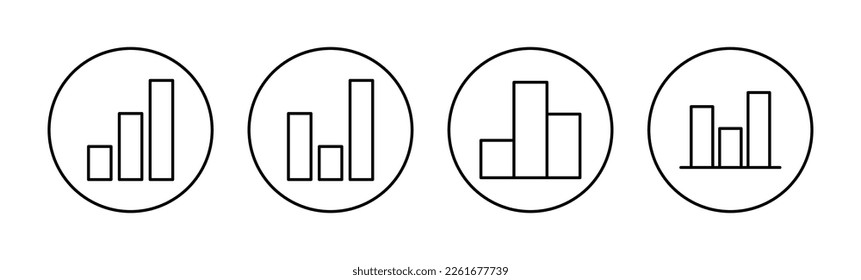 Growing graph Icon vector for web and mobile app. Chart sign and symbol. diagram icon