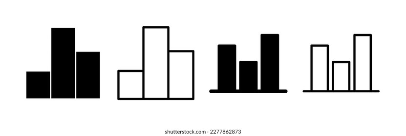 Growing graph Icon vector for web and mobile app. Chart sign and symbol. diagram icon