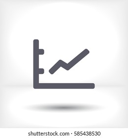 Growing Graph Line Vector Icon