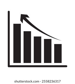 Growing graph set. Business chart with arrow. Growths chart collection. Profit growing sumbol. Progress bar. Bar diagram. Growth success arrow icon. Progress symbol. Chart increase. Stock vector.