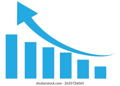 Growing graph set. Business chart with arrow. Growths chart collection
