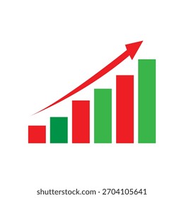 Growing graph set. Business chart with arrow. Growths chart collection. Profit growing sumbol. Progress bar. Bar diagram. Growth success arrow icon. Progress symbol. Chart increase - stock vector.