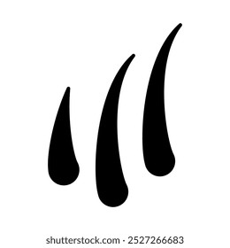 Growing hair symbol graphic  design illustration