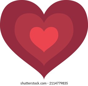 Growing Heart Filled Icon Vector