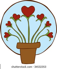 Growing Hearts Plant
