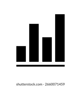 Growing icon. Black vector illustrtion.