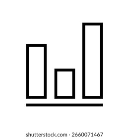 Icono de crecimiento. Ilustración de Vector negro.