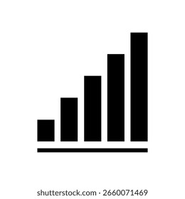 Symbol wird größer. Schwarze Vektorgrafik.