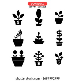 growing icon or logo isolated sign symbol vector illustration - Collection of high quality black style vector icons
