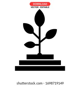 growing icon or logo isolated sign symbol vector illustration - high quality black style vector icons
