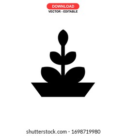 growing icon or logo isolated sign symbol vector illustration - high quality black style vector icons
