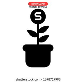 growing icon or logo isolated sign symbol vector illustration - high quality black style vector icons
