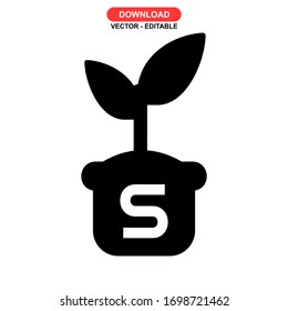growing icon or logo isolated sign symbol vector illustration - high quality black style vector icons
